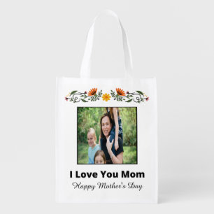 Personalized Mother's Day Reusable Grocery Bag