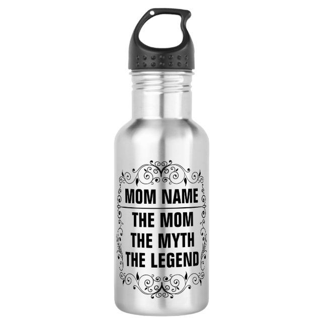 Personalized Mothers day Stainless Steel Water Bottle (Front)
