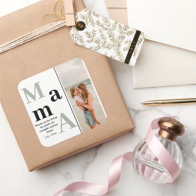 Personalized Mothers Day Sticker – Photo & Message (Gifting)