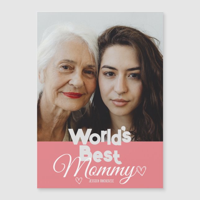 Personalized mothers Day, world's best mommy gift (Front)