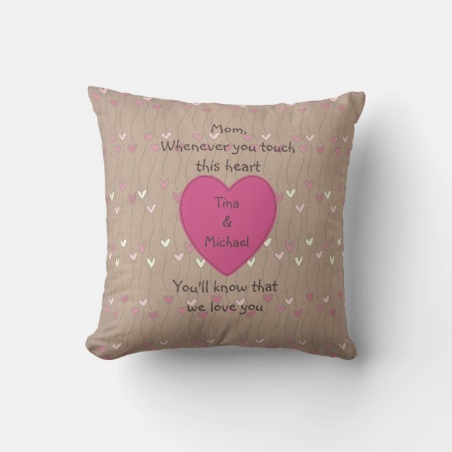 Personalized Mother's Touch Pillows (Front)