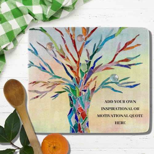 Personalized Motivating Quote Cutting Board