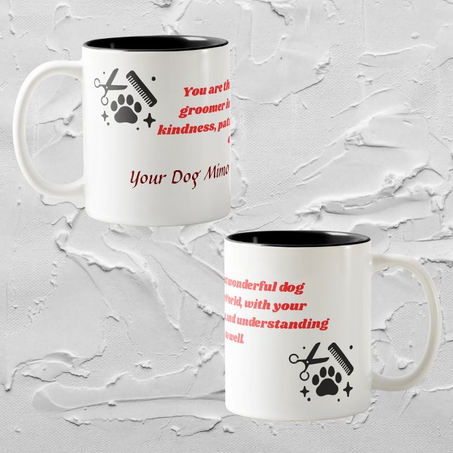personalized motivation dog groomer mug (Creator Uploaded)