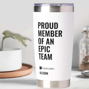 Personalized Motivational Employee Bulk Gift Insulated Tumbler