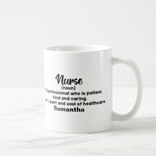 Personalized Motivational Nurse Definition Coffe Coffee Mug