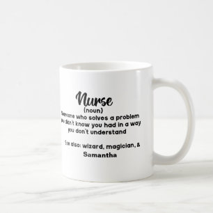 Personalized Motivational Nurse Definition Coffee Mug