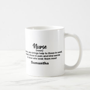 Personalized Motivational Nurse Definition Coffee Mug
