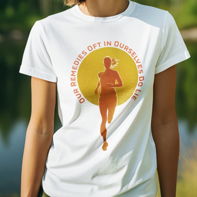 Personalized Motivational Quote Running T-Shirt (Creator Uploaded)