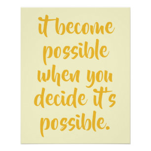 PERSONALIZED MOTIVATIONAL QUOTES SIMPLE STYLISH  POSTER