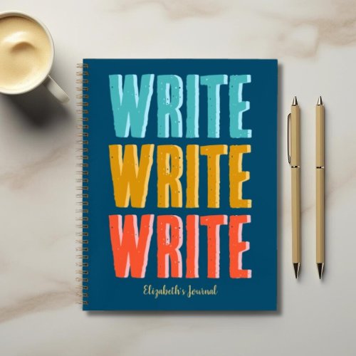 Personalized Motivational Writers Writing Journal