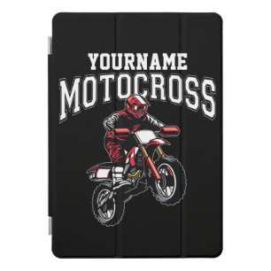Personalized Motocross Dirt Bike Rider Racing iPad Pro Cover