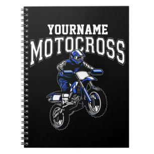 Personalized Motocross Dirt Bike Rider Racing  Notebook