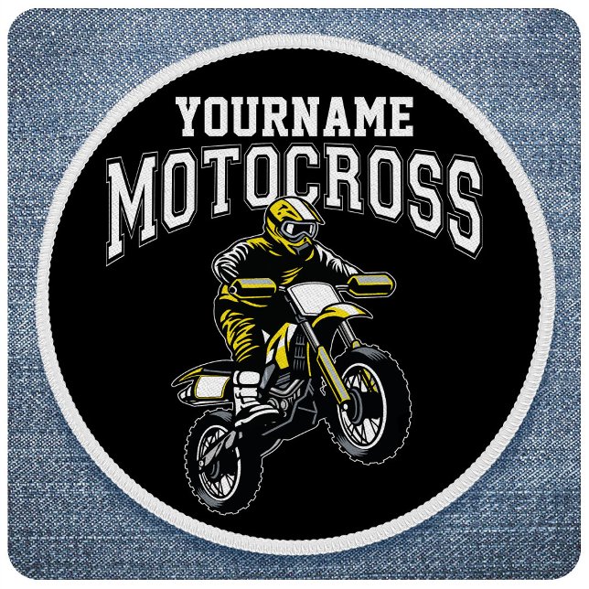 Personalized Motocross Dirt Bike Rider Racing  Patch (Creator Uploaded)