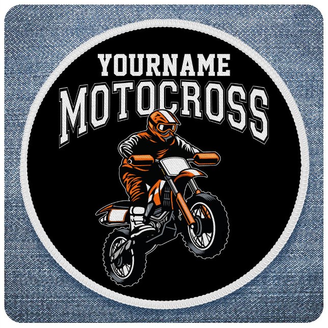 Personalized Motocross Dirt Bike Rider Racing Patch (Creator Uploaded)