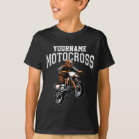 Personalized Motocross Dirt Bike Rider Racing