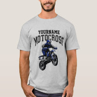 Personalized Motocross Dirt Bike Rider Racing