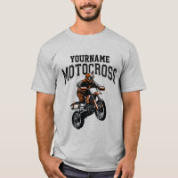 Personalized Motocross Dirt Bike Rider Racing