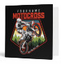 Personalized Motocross Racing Dirt Bike Trail Ride 3 Ring Binder