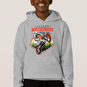 Personalized Motocross Racing Dirt Bike Trail Ride Hoodie