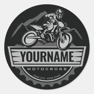 racing bike logo stickers