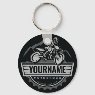 Motocross Motorcycle Keychain N