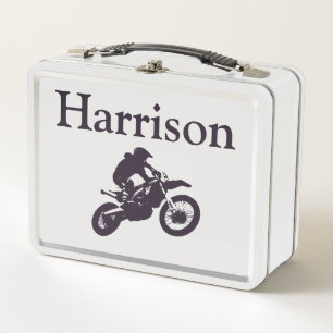 Personalized Motorbike Metal Lunch Box