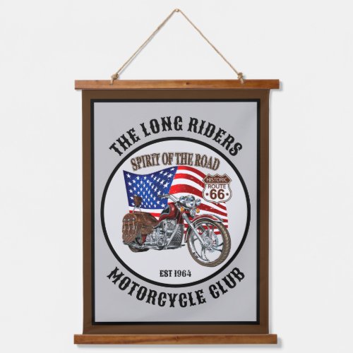 Personalized Motorcycle Biker Club Or Saying Hanging Tapestry