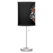 Personalized Motorcycle Legendary Rider Biker NAME Table Lamp (Left)