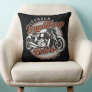 Personalized Motorcycle Legendary Rider Biker NAME Throw Pillow