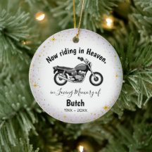 Personalized Motorcycle Memorial Ornament