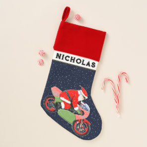 Personalized Motorcycle Motocross Christmas Stocking