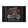 Personalized Motorcycle Rebel Cruiser Biker Garage Doormat
