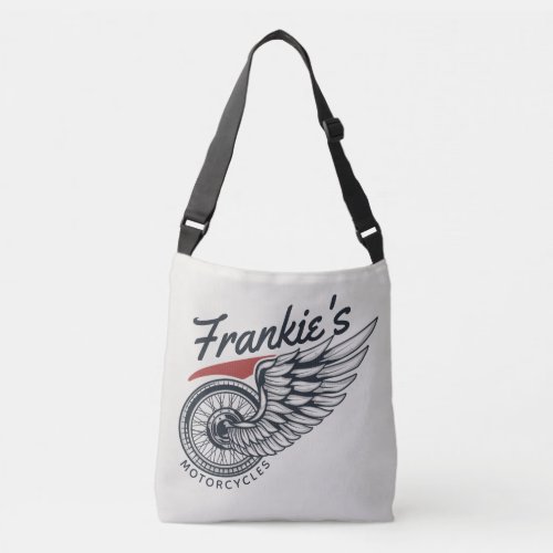 Personalized Motorcycles Flying Tire Biker Shop  Crossbody Bag