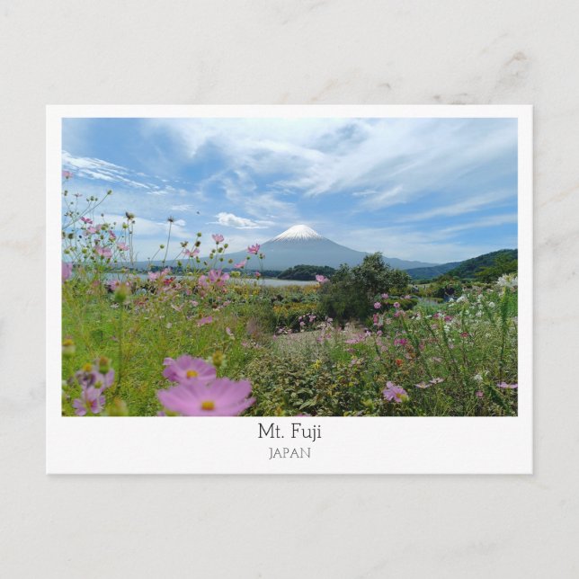 Personalized, Mount Fuji, Japan Postcard (Front)