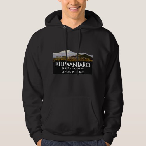 Personalized Mount Kilimanjaro Climb Commemorative Hoodie