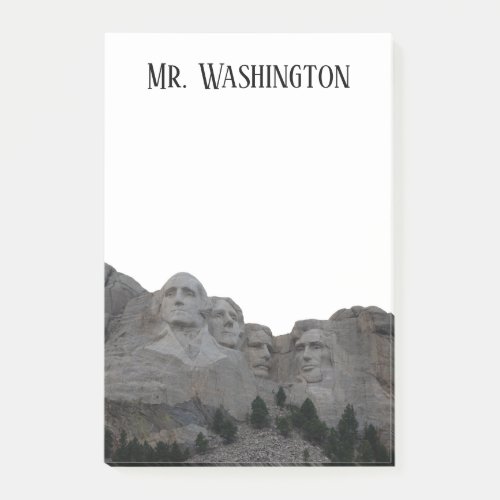 Personalized Mount Rushmore Photo Post_it Notes
