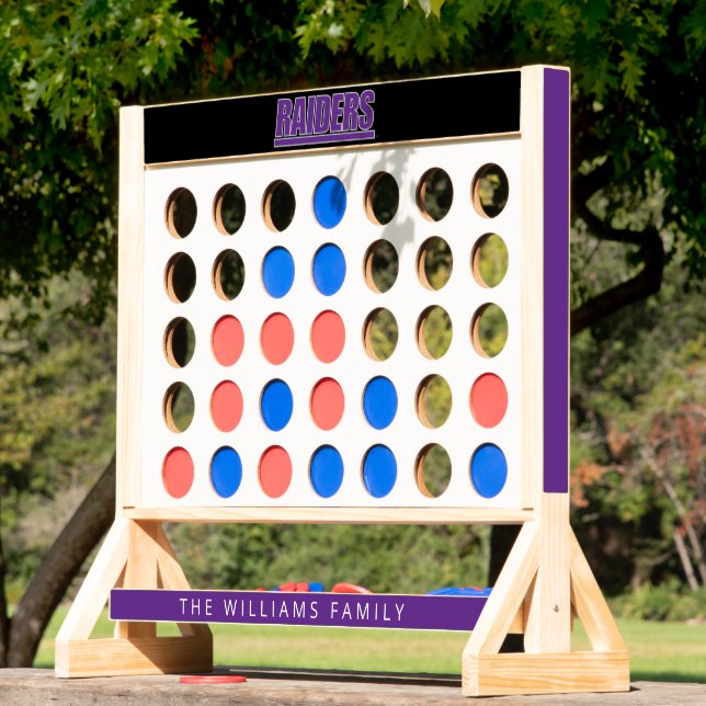 Personalized Mount Union Raiders Fast Four (Lawn)