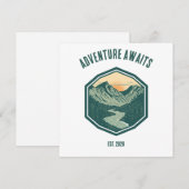 Personalized Mountain Adventure Retro Outdoor (Front/Back)