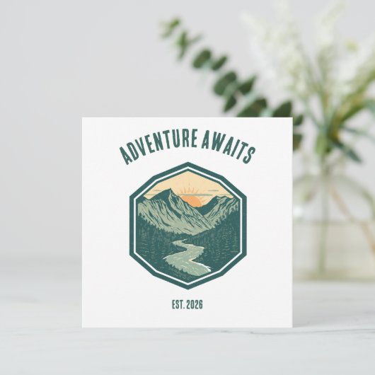 Personalized Mountain Adventure Retro Outdoor (Standing Front)