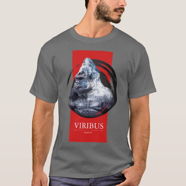Personalized Mountain Gorilla Design. T-Shirt (Front)