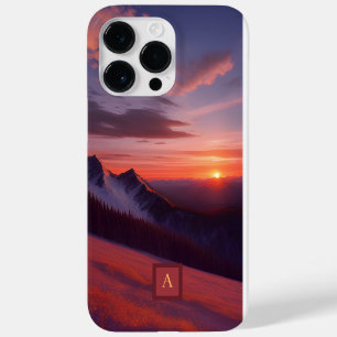 Personalized Mountain Sunset Cell Phone Case