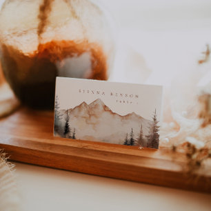 Personalized Mountain Wedding Place Cards