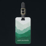 Personalized Mountains Outdoors Travel Luggage Tag<br><div class="desc">Original artwork by Morgan Harper Nichols</div>