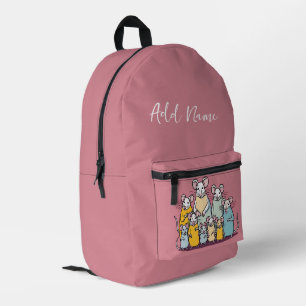 Personalized Mouse Family Backpack