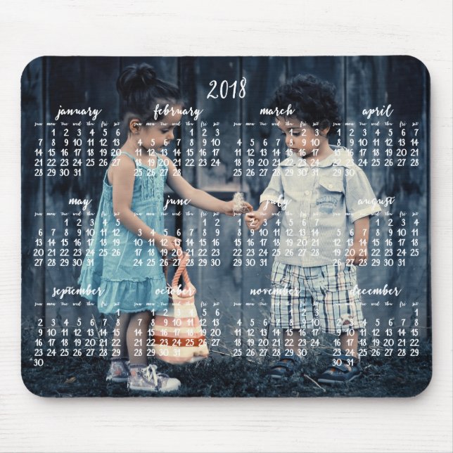 Personalized Mouse Pad Calendar 2018 (Front)