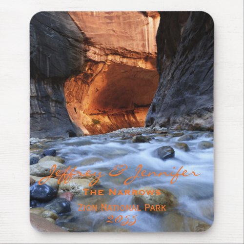 Personalized Mouse Pad Zion Narrows Vertical Mouse Pad
