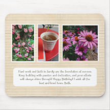 Personalized Mousepad with Photos and Message