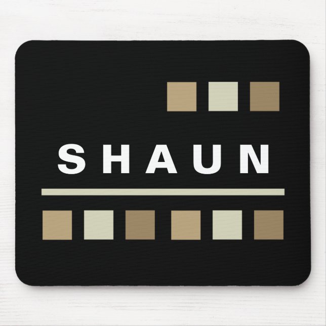 Personalized Mousepads - Black (Front)