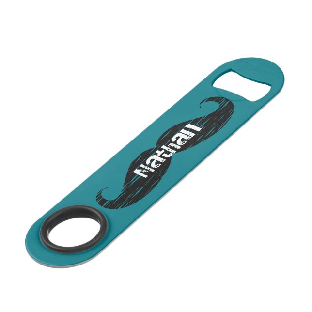 Personalized Moustache Speed Bottle Opener (Front Angled)