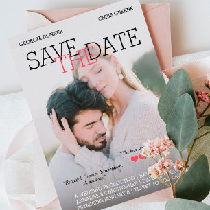 Personalized Movie Poster Save the Date